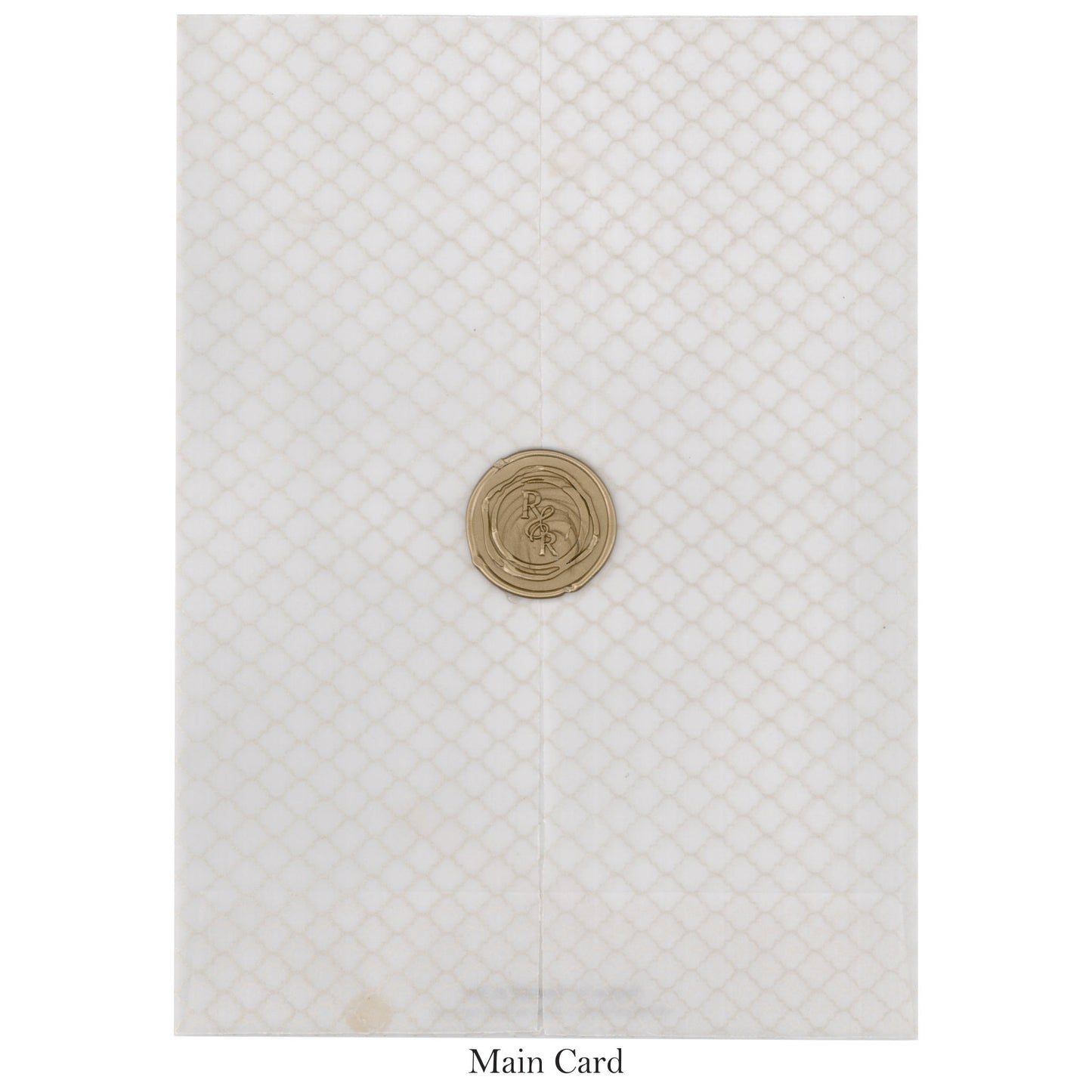 Classic Elegance: Wax-Sealed Wedding Cards | SS - 8007