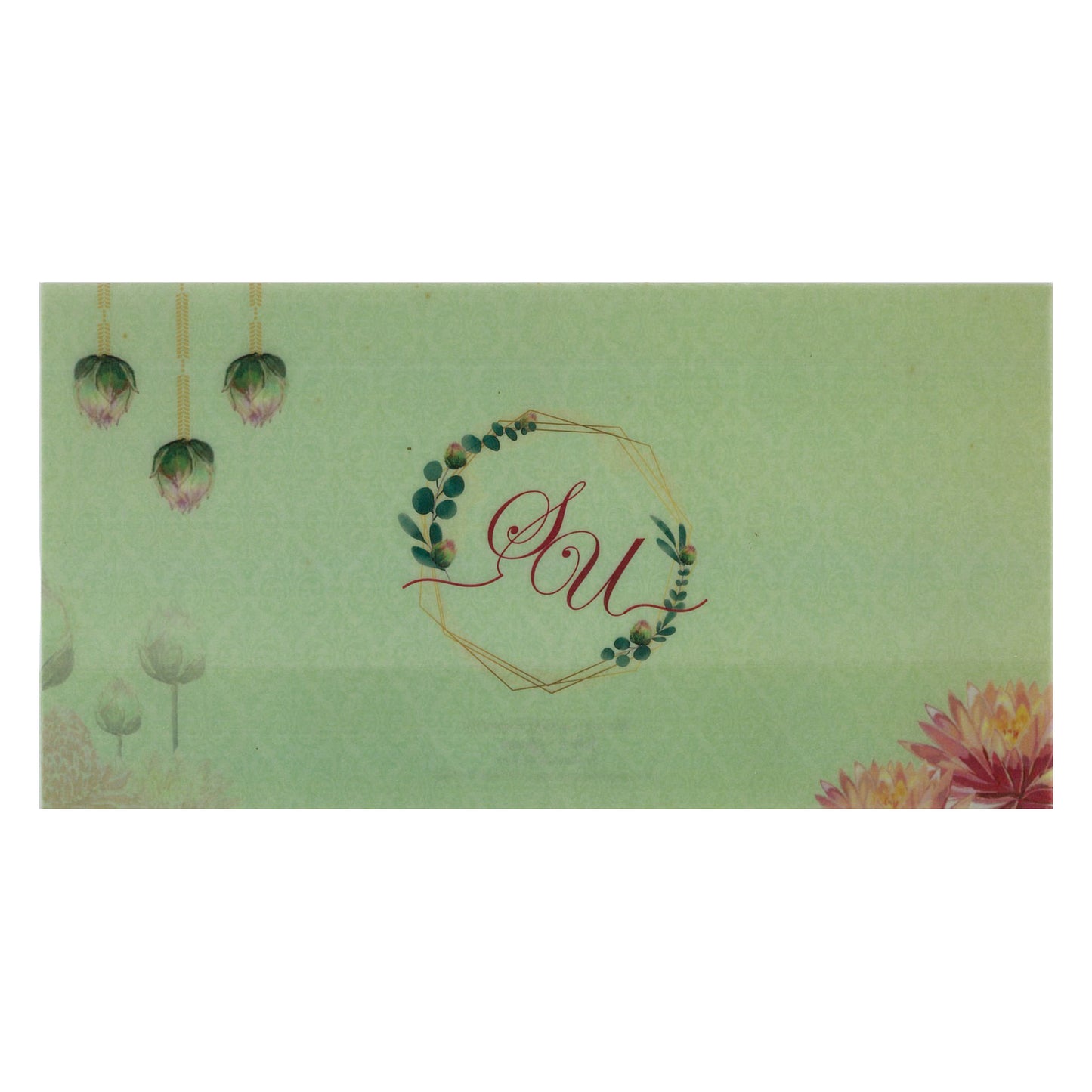 Classy Pastel Wedding Card | SS - 9002