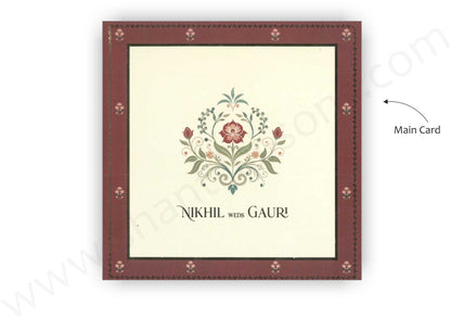 Elegant Floral Wedding Invitation CARD | SS-2013