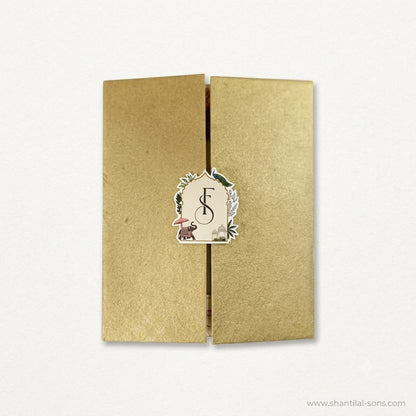 Luxury Gold Palace Wedding Invitation | SS-2010