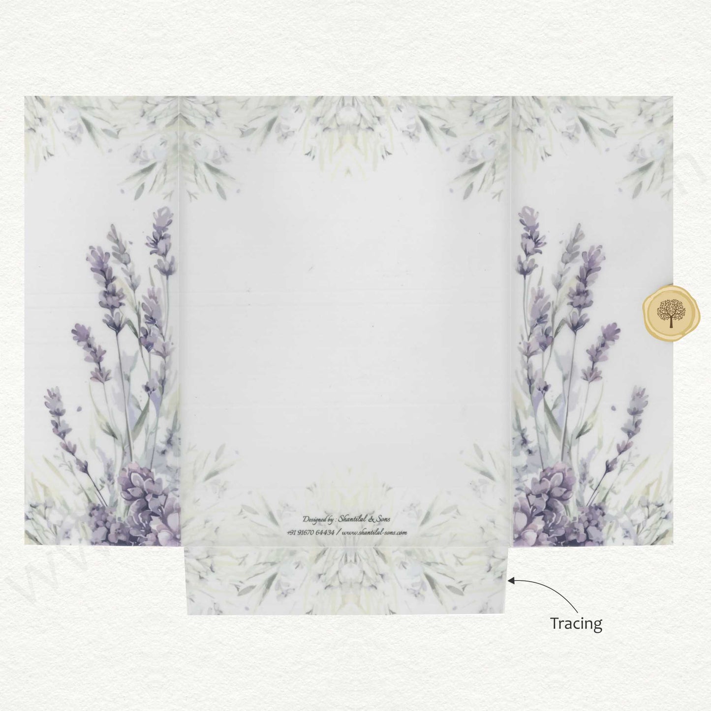 Floral Classy Wedding Card | SS - 80147