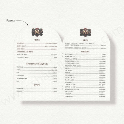 Designer Menu Card | SS A - 3
