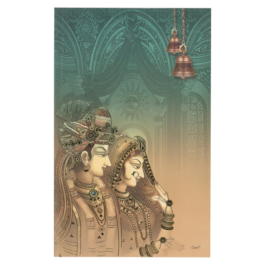 Traditional Dulha Dulhan Wedding Card | SS - 1011