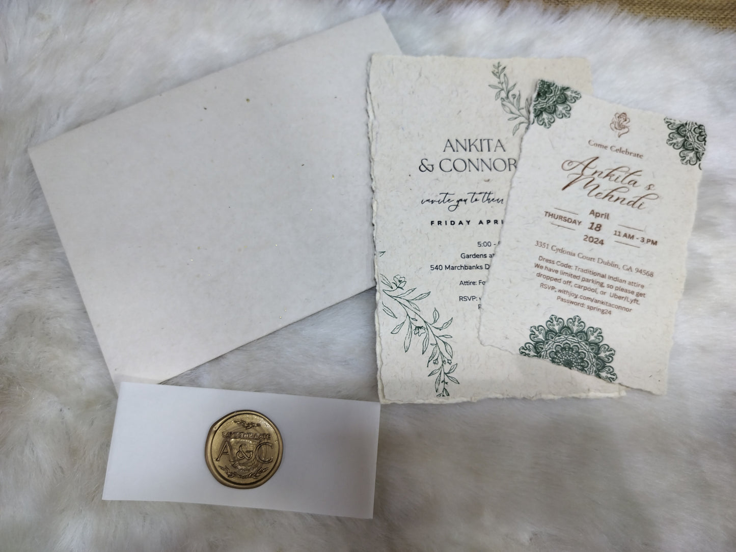 Rustic Charm: Handmade Classy Card with a Natural Look | SS - 8026