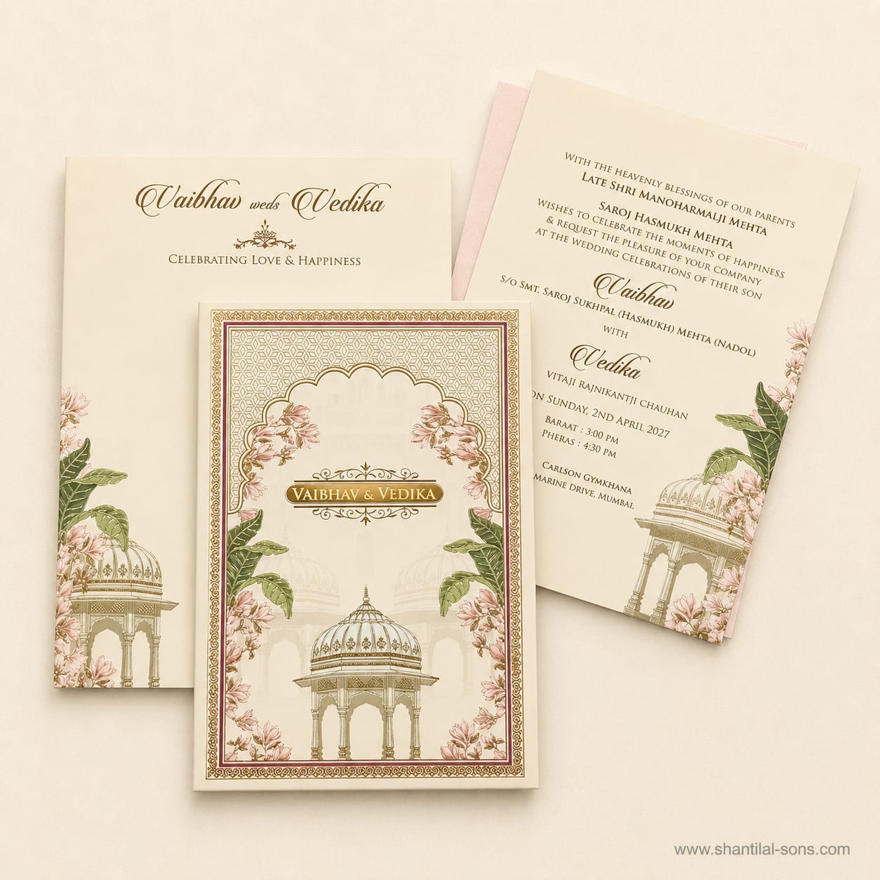 Floral Wedding Invitation | SS - 879