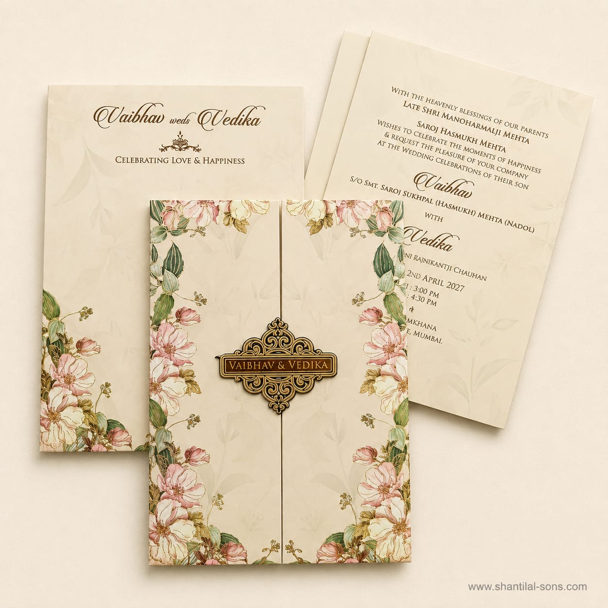 Floral Wedding Invitation | SS - 883