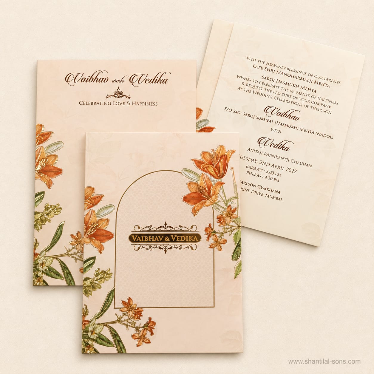 Rustic Wedding Invitation | SS- 895