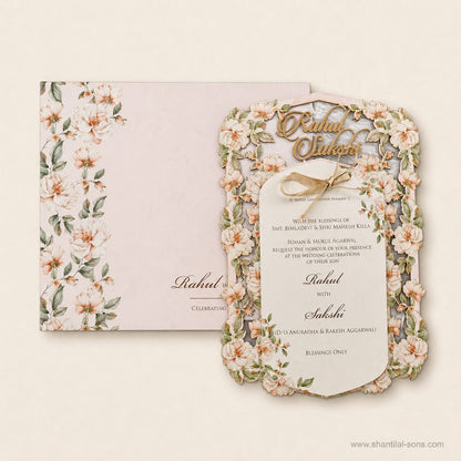 Minimal Floral Wedding Invitation | SS - 948