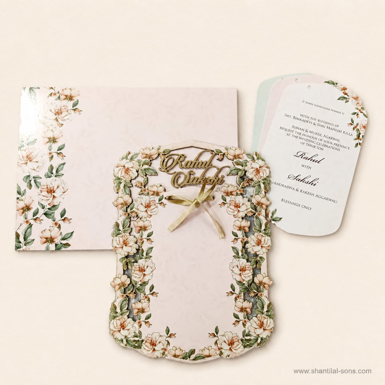 Minimal Floral Wedding Invitation | SS - 948