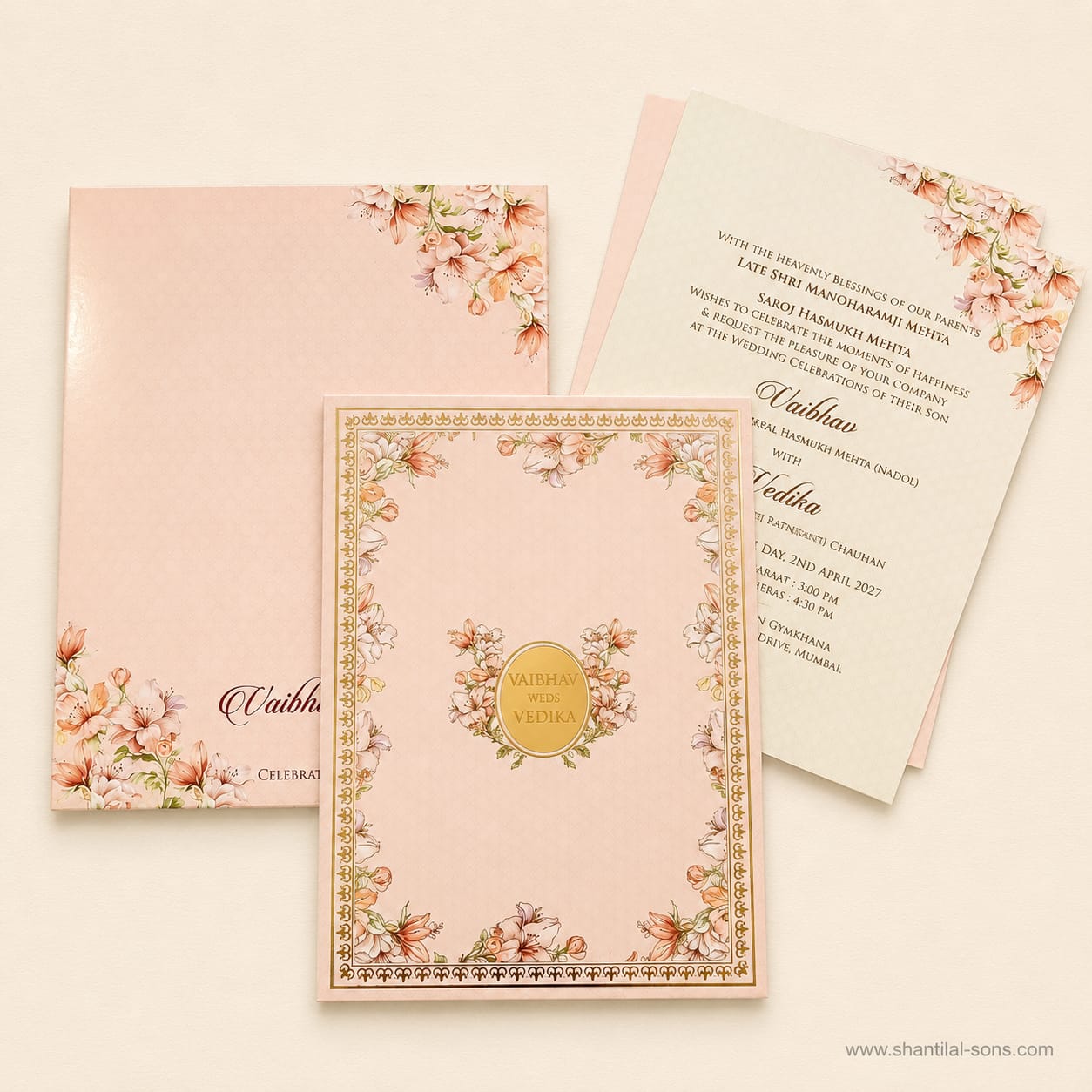 Floral Wedding Invitation | SS - 986