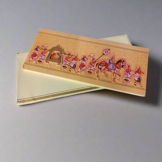 Traditional Baraat Wedding Card In Pastels | SS 3031