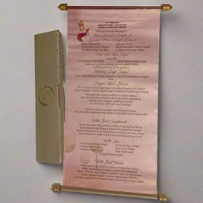 Maharaja Scroll Invitation | SSR - 003