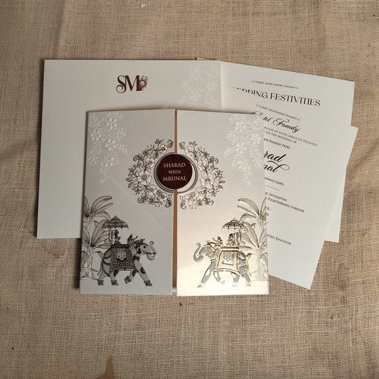 Traditional Wedding Card | SS - 519