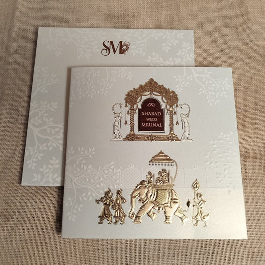 Classy Wedding Card | SS - 513