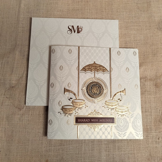 Classy Wedding Card | SS - 518