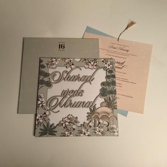 Lasercut Wedding Card | SS - 527