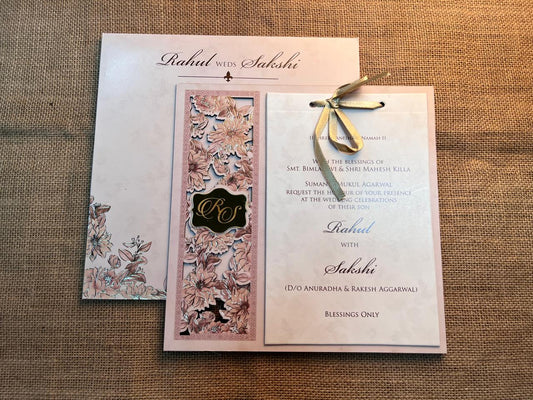 Lasercut Wedding Card | SS - 582