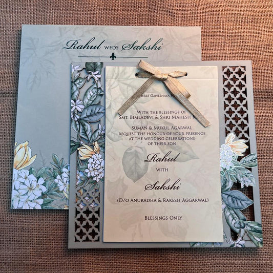 Lasercut Wedding Card | SS - 564
