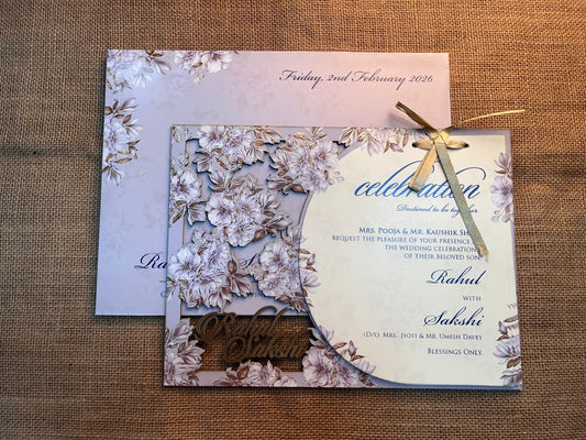 Lasercut Wedding Card | SS - 574