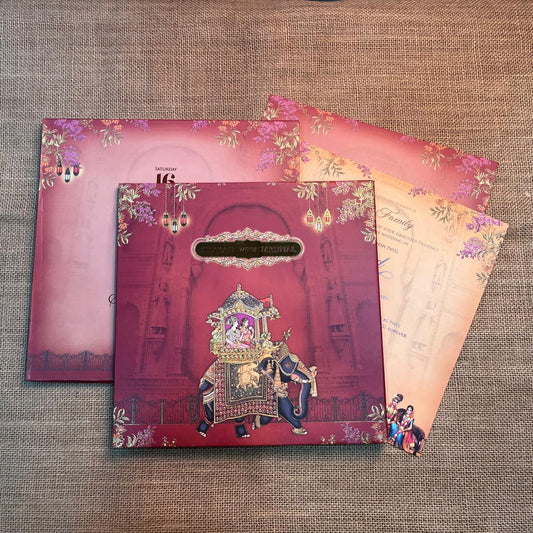 Traditional Wedding Card | SS - 524