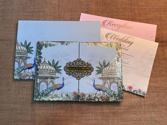 Pichwai Wedding Card | SS - 595