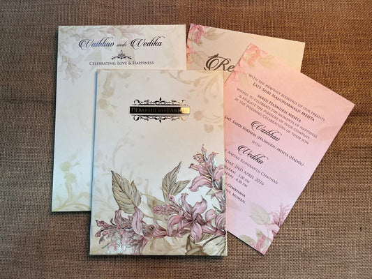 Floral Wedding Card | SS - 597