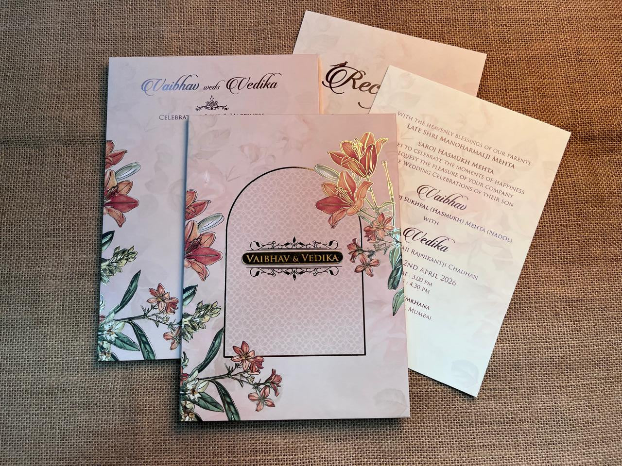 Classy Wedding Card | SS - 590