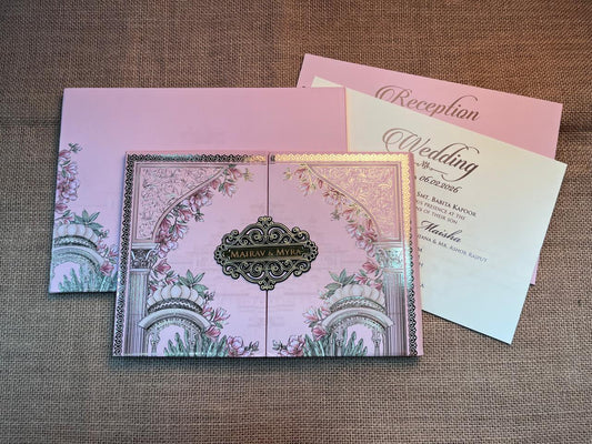 Door Theme Wedding Card | SS - 603