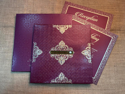 Classy Elegant Wedding Card | SS - 622