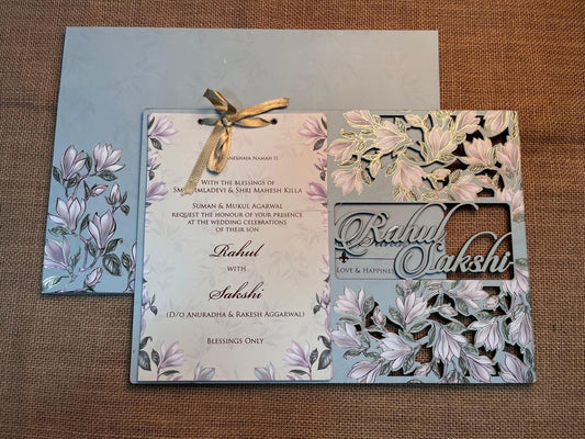 Lasercut Wedding Card | SS - 599