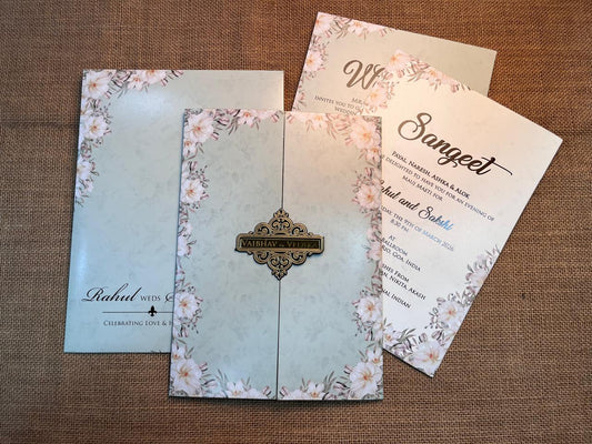 Floral Wedding Card | SS - 727
