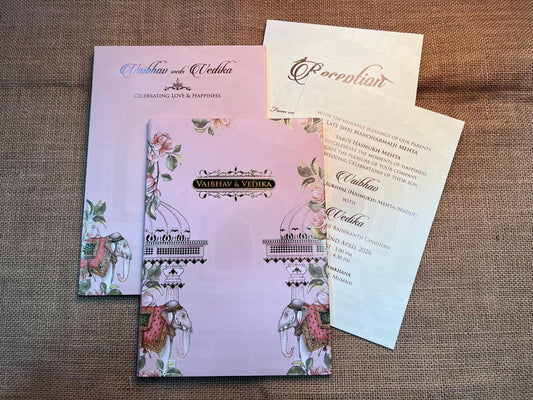 Traditional Classy Wedding Card | SS - 607