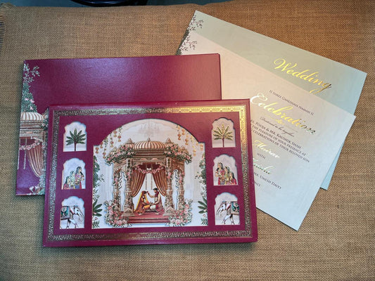 3D Traditional Wedding Card | SS - 660