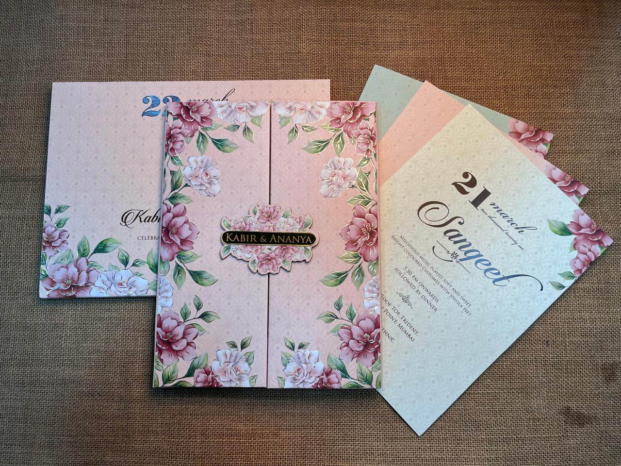Floral Wedding Card | SS - 634