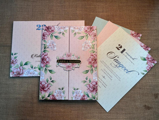 Floral Wedding Card | SS - 634