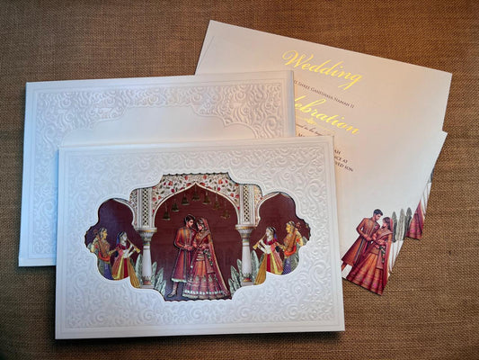 Elegant Traditional Wedding Card | SS - 659