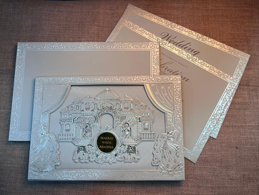 3D Rustic Wedding Card | SS - 658