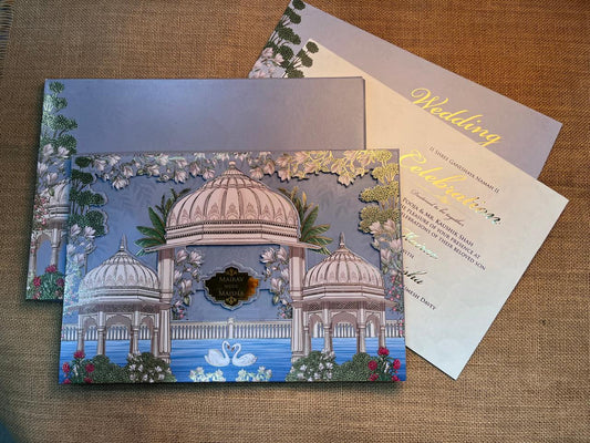 3D Elegant Wedding Card | SS - 656
