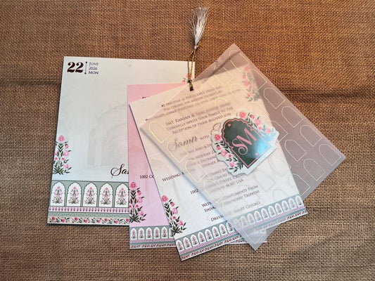 Vellum Paper Wedding Card | SS - 714