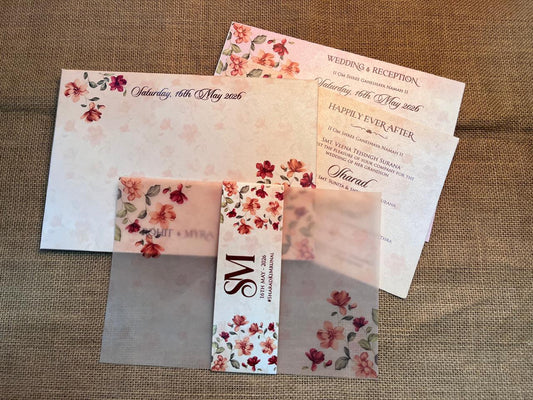 Floral Wedding Card | SS - 716