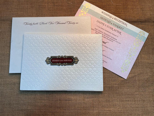 Classy Wedding Card | SS - 707