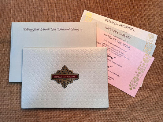 Classy Elegance Wedding Card | SS - 703