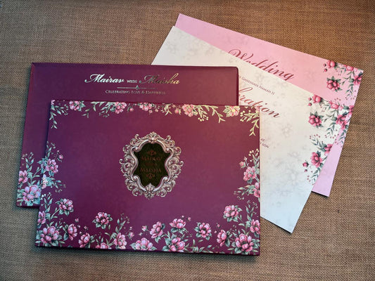 Floral Wedding Card | SS - 650