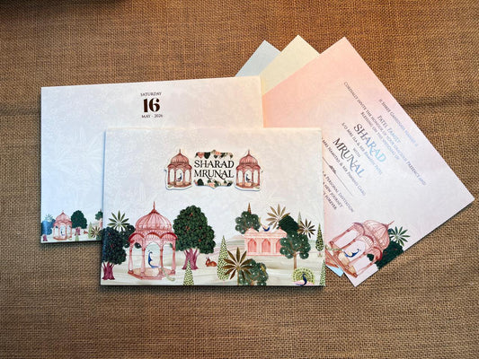 Pichwai Wedding Card | SS - 698