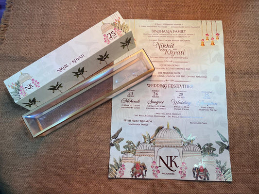 Pichwai Scroll Invitation | SS - 722