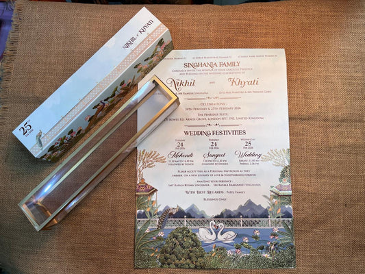 Elegant Scroll Invitation | SS - 724