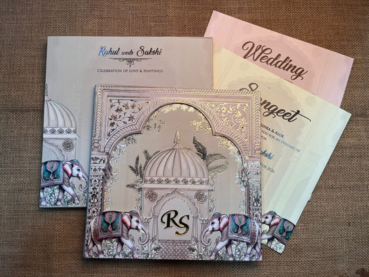 3D Rustic Wedding Card | SS - 611
