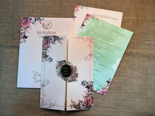Floral Wedding Card | SS - 731