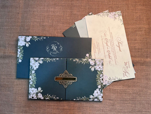 Floral Wedding Card | SS - 744
