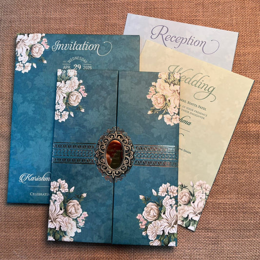 Floral Wedding Card | SS - 745